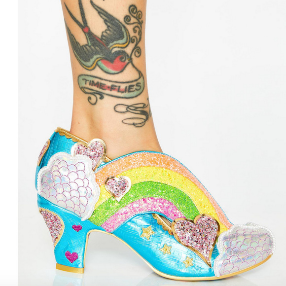 Irregular Choice Summer of Love Heels 38 NIB - Picture 3 of 4